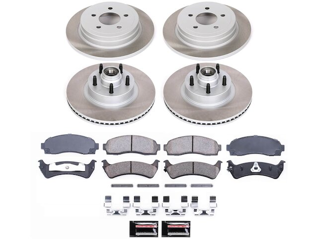 Front and Rear Brake Pad and Rotor Kit For 2003 Ford Explorer