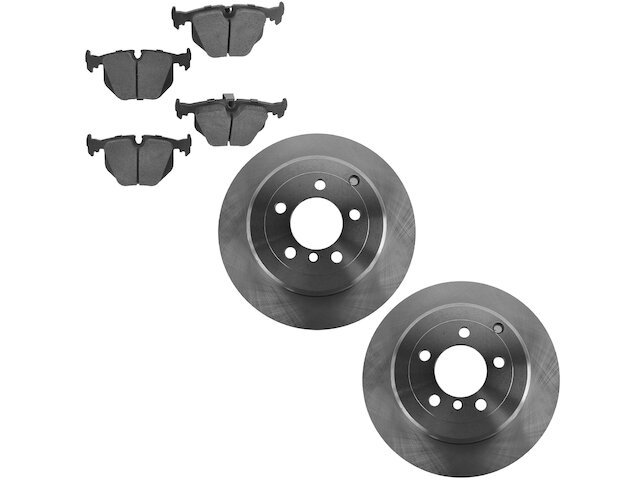 Rear Brake Pad and Rotor Kit For 2003-2005 Land Rover Range Rover 2004