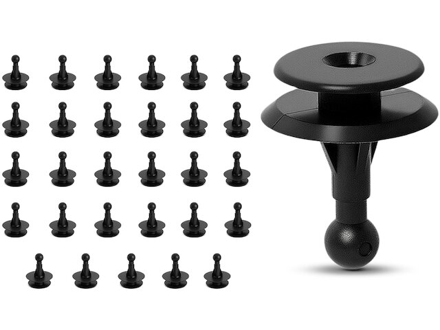 10 Clips De Panneau De Porte Avant VVO Pour Toyota GT86, Noir