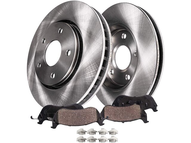 Detroit Axle 8pc Front & Rear Brake Rotors And Pads Kit – For Subaru Legacy/Outback 2020-2023