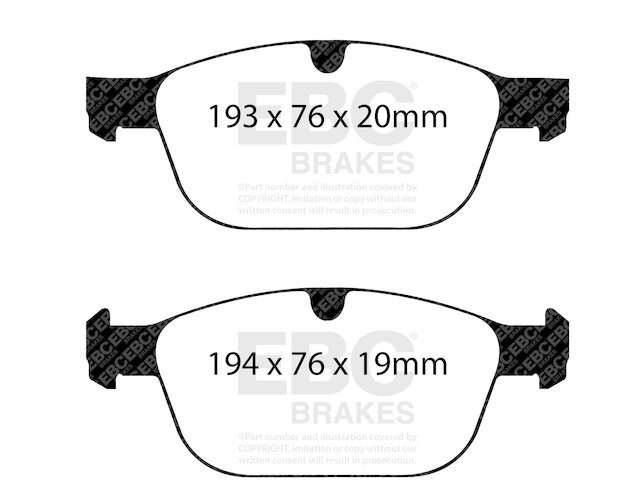 thumbnail image 2 of Abtex Rear Brake Pads For Volvo XC90 (2002-2014) – Low Dust, Quiet Operation, UK Made 2 of 4